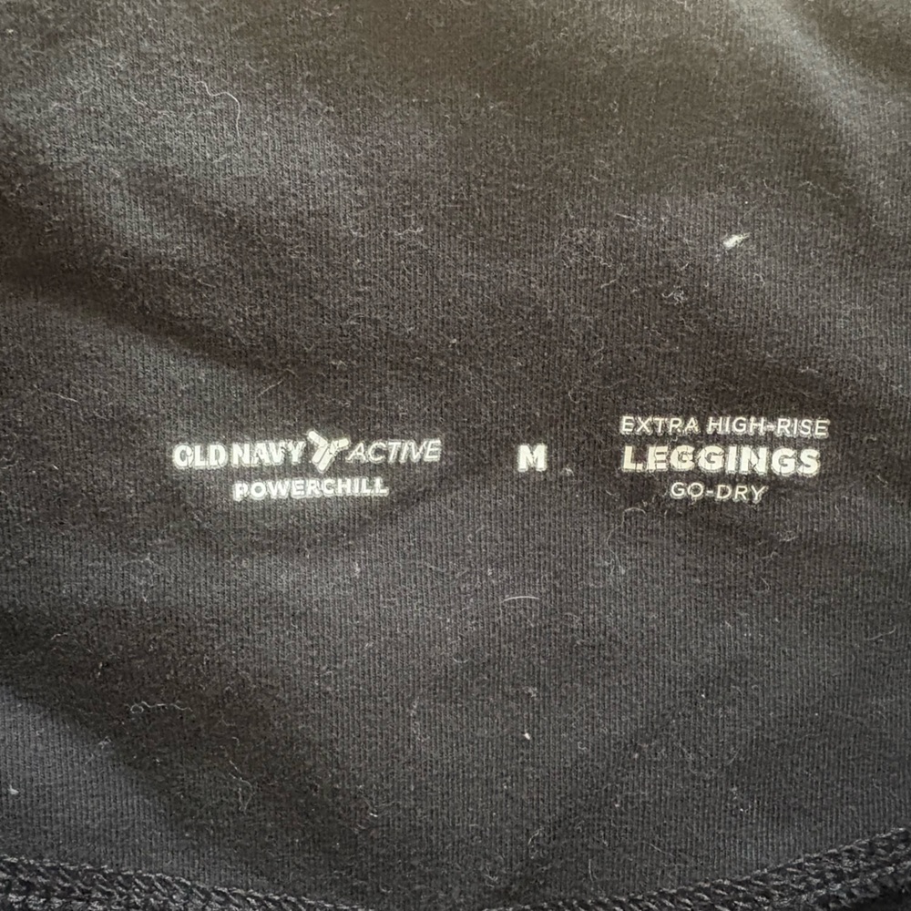 Crossover high waisted black leggings - Picture 3 of 3